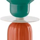 High Ceramic Table Lamp in 2 Colours Made in Italy - Berimbau Viadurini