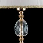 Classic glass table lamp in glass and glass Belle, made in Italy Viadurini