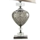 Classic Italian Artisan Glass Table Lamp and Lampshade - Saline Viadurini