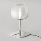 Table Lamp with Shiny Metal Structure Made in Italy - Donatina Viadurini