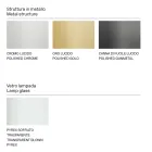 Table Lamp with Shiny Metal Structure Made in Italy - Donatina Viadurini