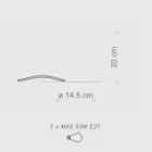 Table Lamp with a Modern Style in Ceramic Made in Italy - Batucada Viadurini