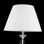 Design table lamp in Ivy glass and crystal, made in Italy Viadurini