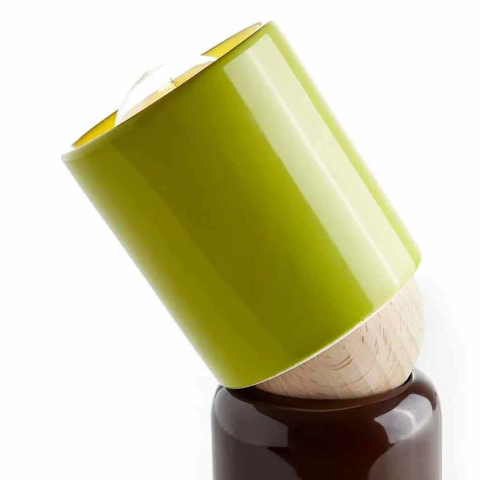 Modern design ceramic table lamp made in Italy Asia Viadurini