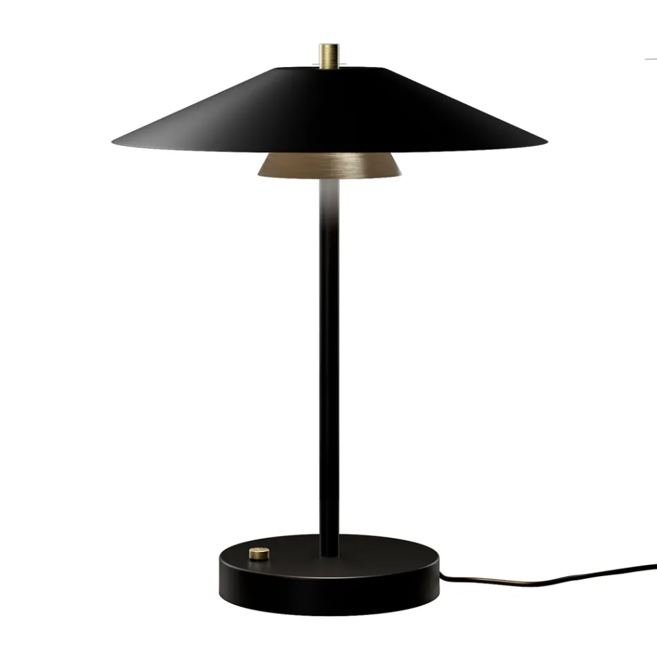 Mira Metal Table Lamp with Various Finishes Made in Italy Viadurini