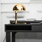 Table Lamp in Brass with Gold or Palladium Finish Made in Italy - Adana Viadurini