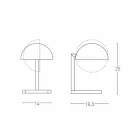 Table Lamp in Brass with Gold or Palladium Finish Made in Italy - Adana Viadurini