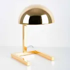 Table Lamp in Brass with Gold or Palladium Finish Made in Italy - Adana Viadurini