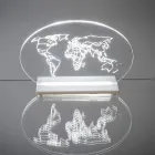 LED Powered Plexiglass Table Lamp Made in Italy - Rapunzel Viadurini