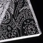 Table Lamp Led Crystal Acrylic Folded Laser Decor - Possett Viadurini