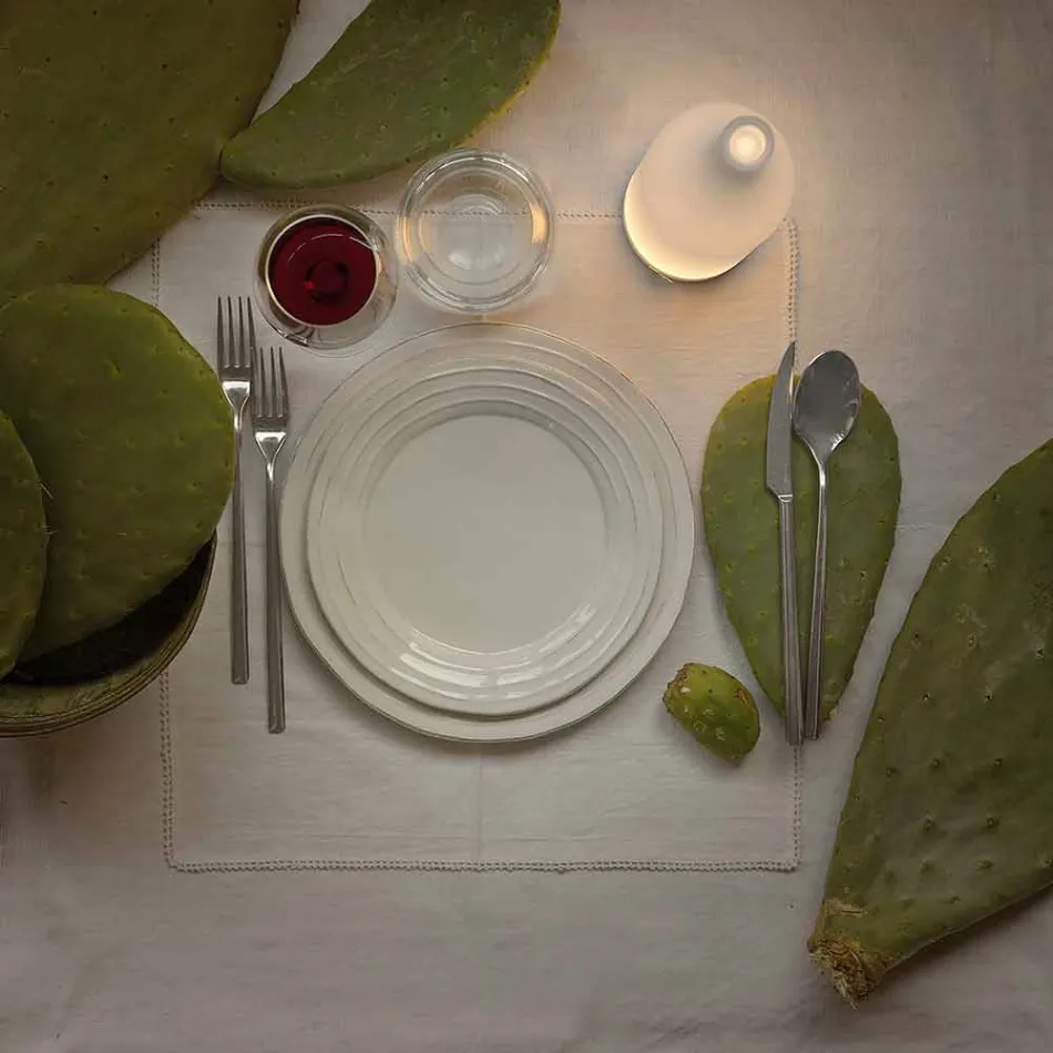 Led Table Lamp in White Frosted Glass Modern Design - Bottle Viadurini