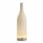 Led Table Lamp in White Frosted Glass Modern Design - Bottle Viadurini