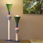 Slide Carmen multicolored aluminium table lamp, made in Italy Viadurini