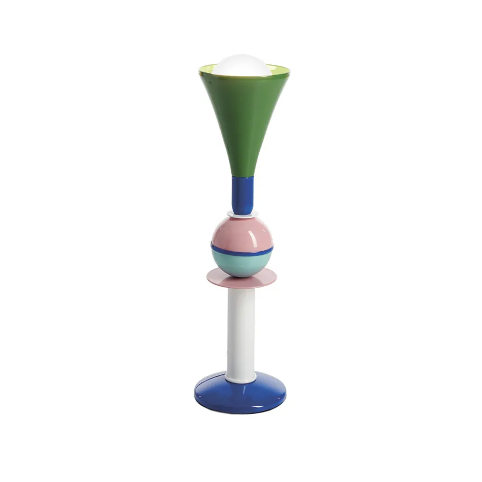 Slide Carmen multicolored aluminium table lamp, made in Italy Viadurini