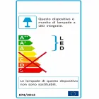 Shaped table lamp, Ferla plexiglass LED light Viadurini