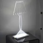 Shaped table lamp, Ferla plexiglass LED light Viadurini