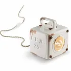 Industrial style table lamp in ceramic and iron Valerie Viadurini