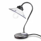 Vintage Style Table Lamp in Hand Painted Ceramic and Iron - Asti Viadurini