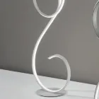 LED Floor Lamp with Design-Clack Painted Metal Structure Viadurini