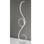 LED Floor Lamp with Design-Clack Painted Metal Structure Viadurini