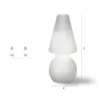 Led Floor Lamp in White Polyethylene Made in Italy - Alvarez Viadurini