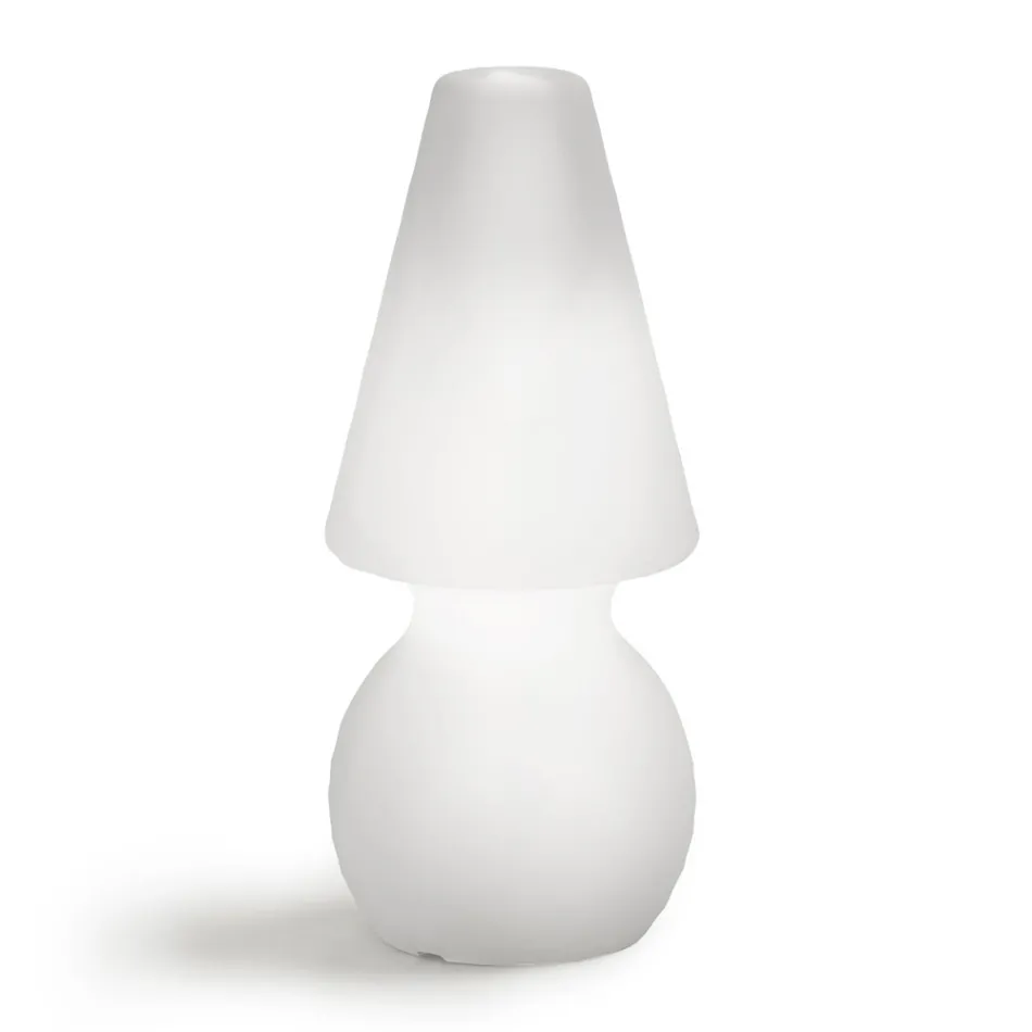 Led Floor Lamp in White Polyethylene Made in Italy - Alvarez Viadurini