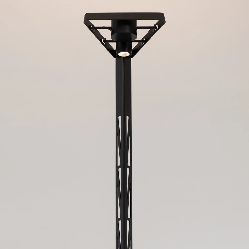 Extendable Floor Lamp Aluminium Matt Black Ladder Design - Watchful Viadurini