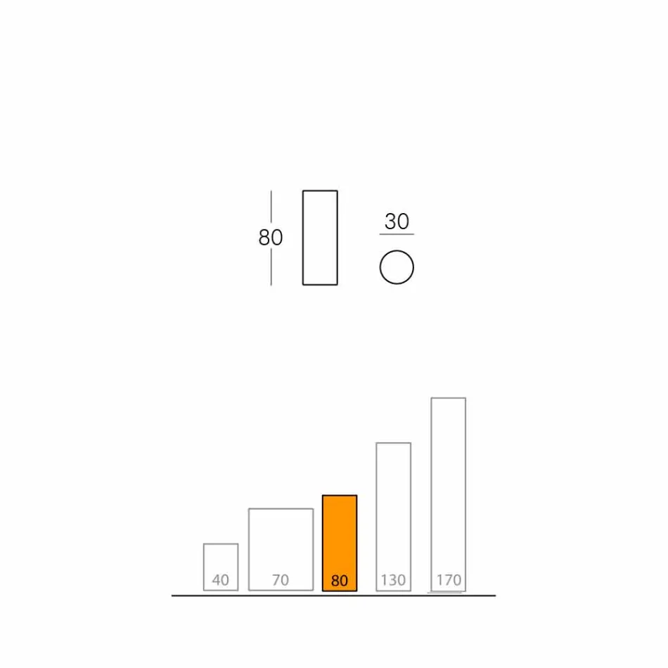 Slide Fluo cylindrical floor lamp made in Italy Viadurini