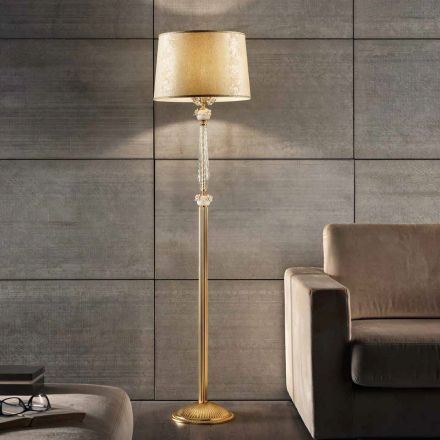 Classic Floor Lamp in Porcelain and Luxury Blown Glass - Eteria Viadurini