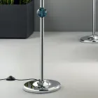 Classic Floor Lamp in Italian Artisan Glass and Lampshade - Memore Viadurini