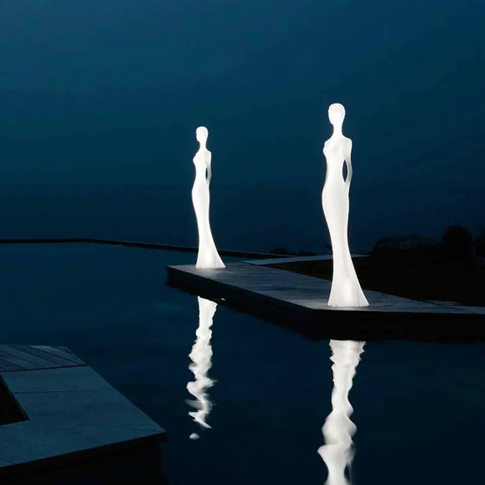 Floor Lamp with Led Light Modern Design for Outdoors - Penelope by Myyour Viadurini