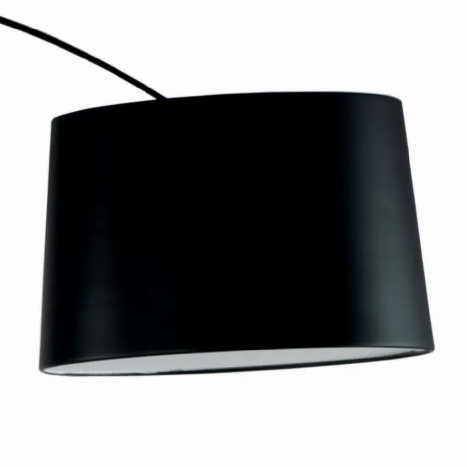 Floor Lamp with Black Carbon Stem Made in Italy - Terni Viadurini