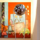 Floor Lamp with Metal Structure and Integrated LED Made in Italy - Rione Viadurini