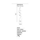 Floor Lamp with Structure in Painted Metal with LED Light - Lumino Viadurini