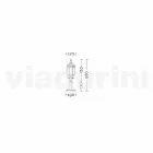 Anika garden aluminium floor lamp made in Italy Viadurini