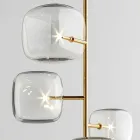 Design Floor Lamp with Shiny Metal Structure Made in Italy - Donatina Viadurini