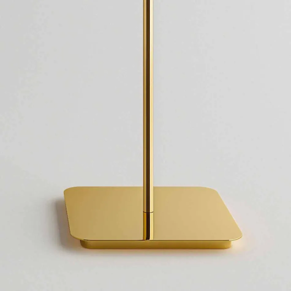 Design Floor Lamp with Shiny Metal Structure Made in Italy - Donatina Viadurini