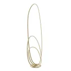 Design Floor Lamp in Gold Finish Painted Metal with LED - Simea Viadurini