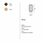 Modern design floor lamp in steel Ø37xh80 cm Fanny Viadurini