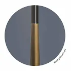 Design Floor Lamp in Metal, Wood and Organza Made in Italy - Boom Viadurini