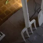 Outdoor Floor Lamp in White Technopolymer Design of 3 Forms - Tools Viadurini