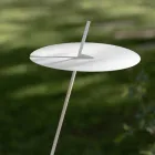 Garden Floor Lamp Aluminium White Design with Water Lily Leaf - Cipriam Viadurini