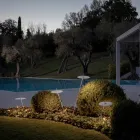 Garden Floor Lamp Aluminium White Design with Water Lily Leaf - Cipriam Viadurini