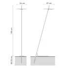 Garden Floor Lamp Aluminium White Design with Water Lily Leaf - Cipriam Viadurini