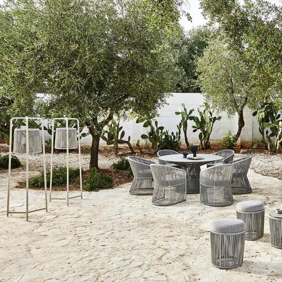 Floor Lamp in Aluminium and Fibre Made in Italy - Tibidabo by Varaschin Viadurini