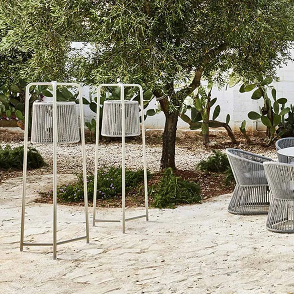 Floor Lamp in Aluminium and Fibre Made in Italy - Tibidabo by Varaschin Viadurini