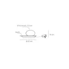 Floor Lamp in Aluminium, Metal, and White Glass Light - Luma Viadurini