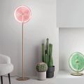 Floor Lamp in Metal and Glass Decorated with Concentric Queues - Hackberry