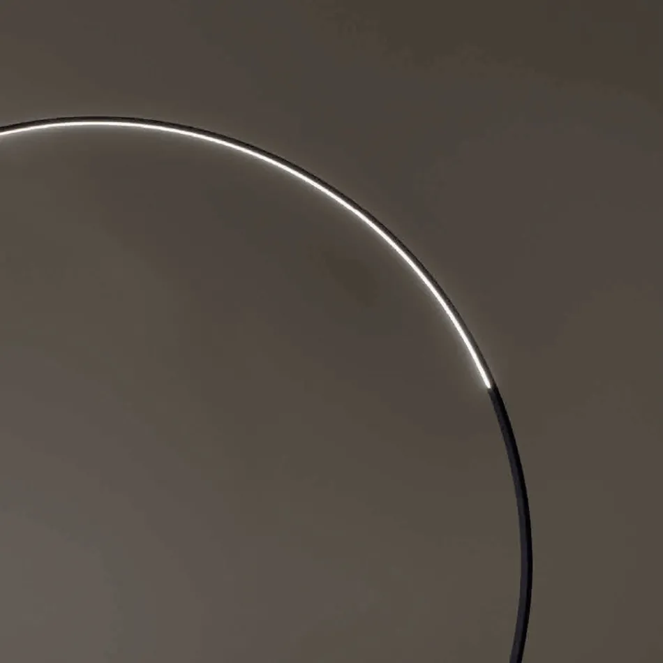 Floor Lamp in Painted Metal with Dimmable LED Light - Eucalyptus Viadurini