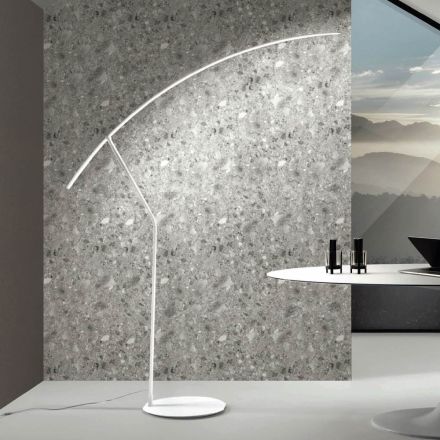 Floor Lamp in Metal Painted in Different Colours and Dimmable LED - Maple Viadurini